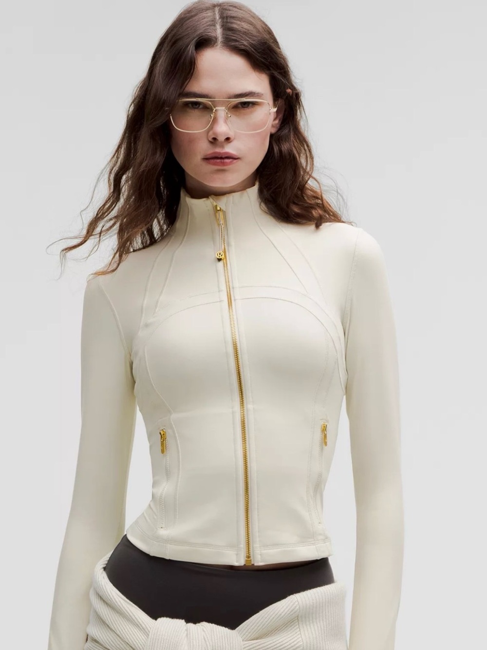 Lululemon Define Cropped Nulu Jacket- Bone